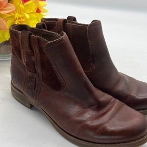 Timberland Brown Leather Suede Ankle Boots Anti Fatigue Sz 7. MCA1272C